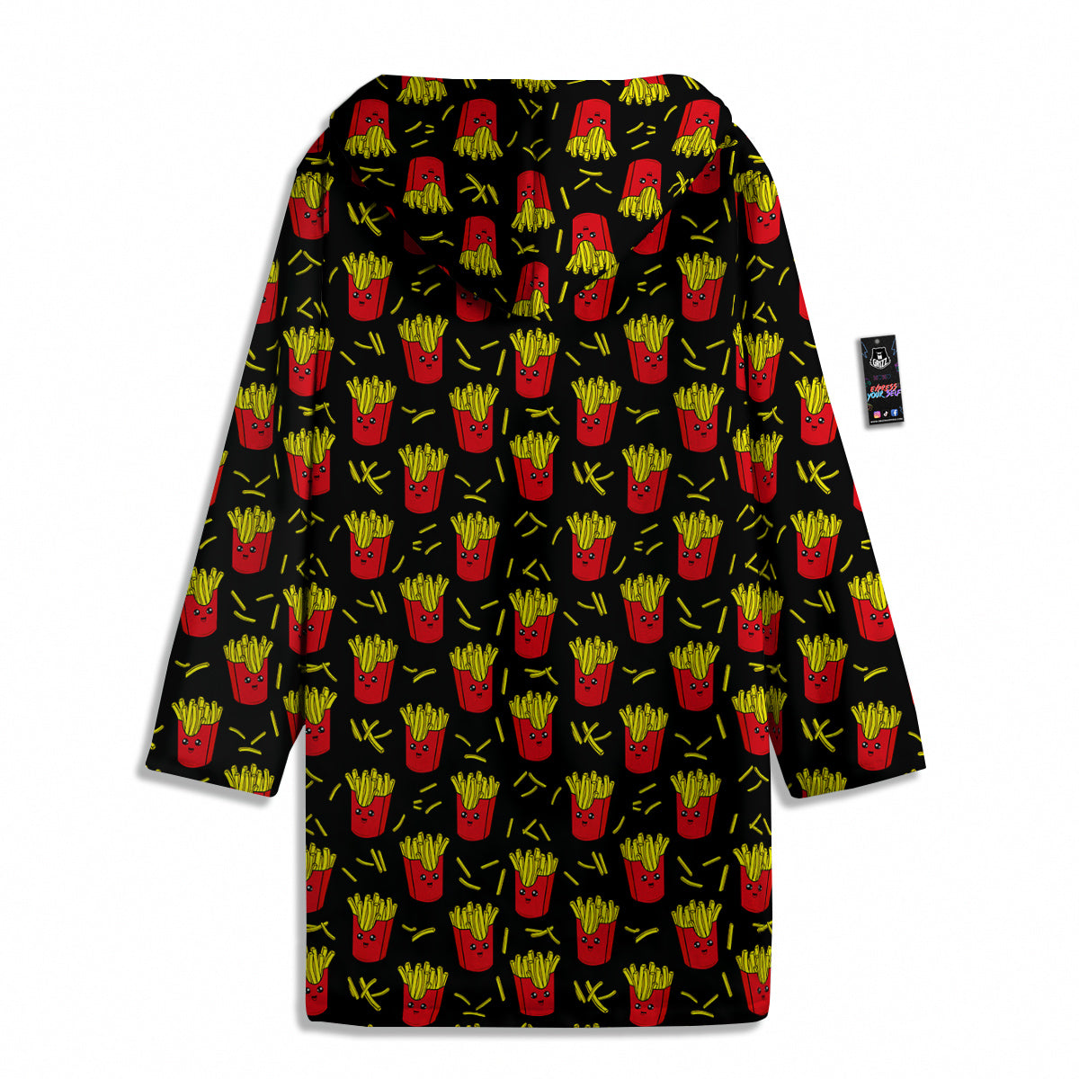 French Fries Cute Print Pattern Men's Windbreaker Jacket-grizzshop