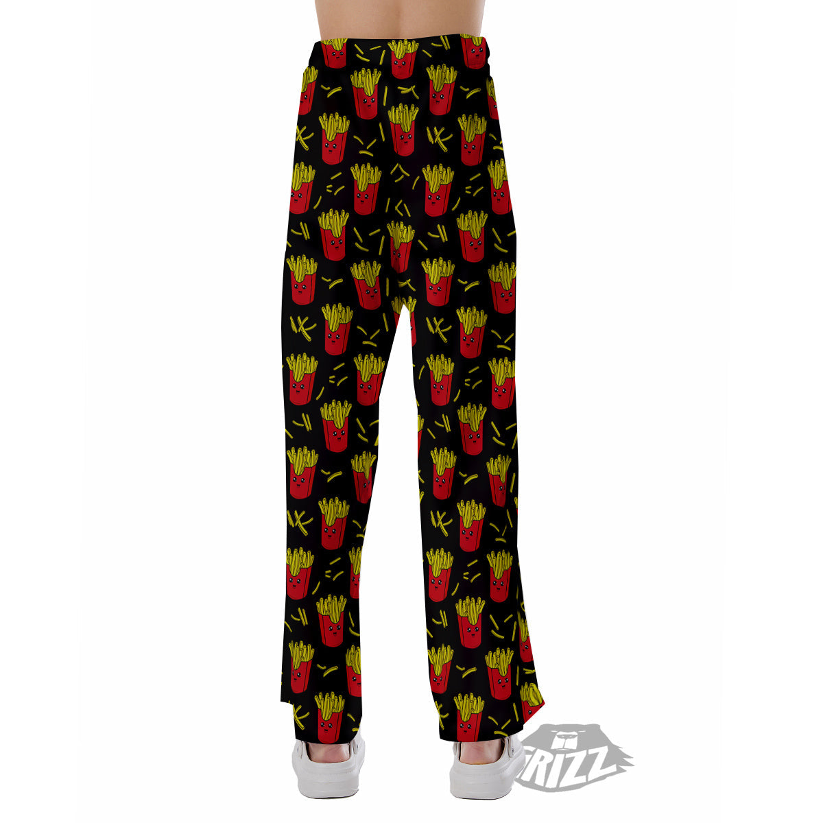 French Fries Cute Print Pattern Pajama Pants-grizzshop