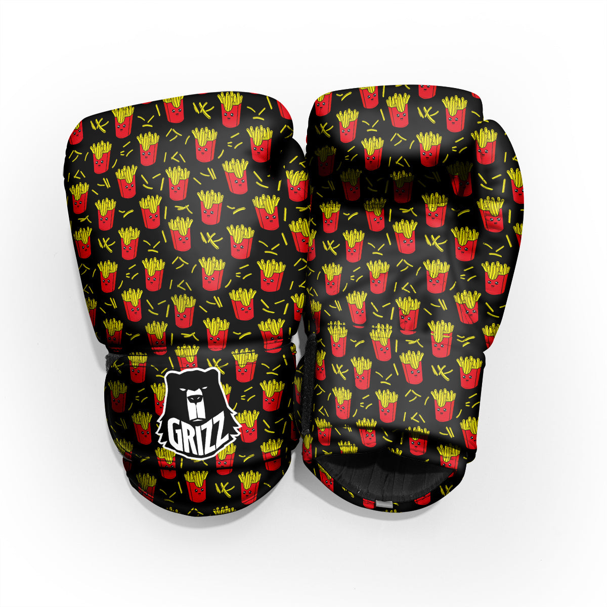 French Fries Cute Print Pattern Pro Boxing Glove
