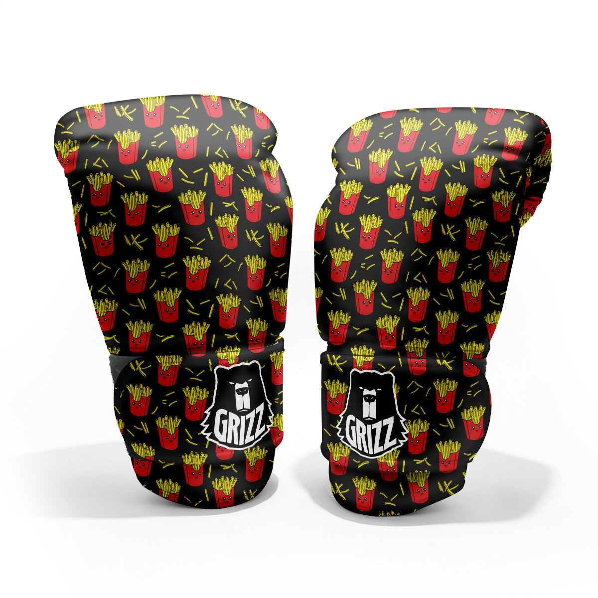 French Fries Cute Print Pattern Pro Boxing Glove