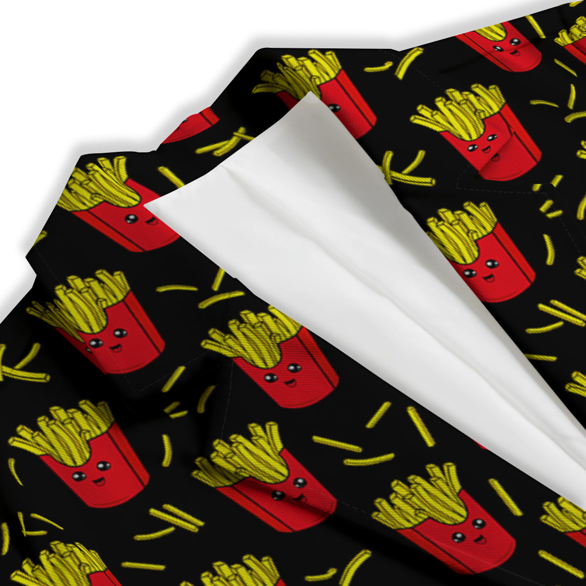 French Fries Cute Print Pattern Women's Blazer-grizzshop