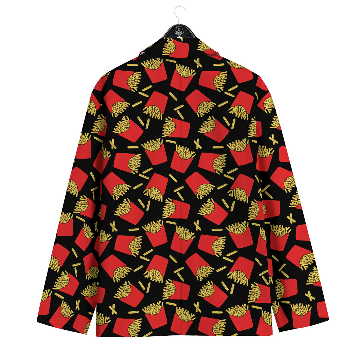 French Fries Doodle Print Pattern Men's Sport Coat-grizzshop