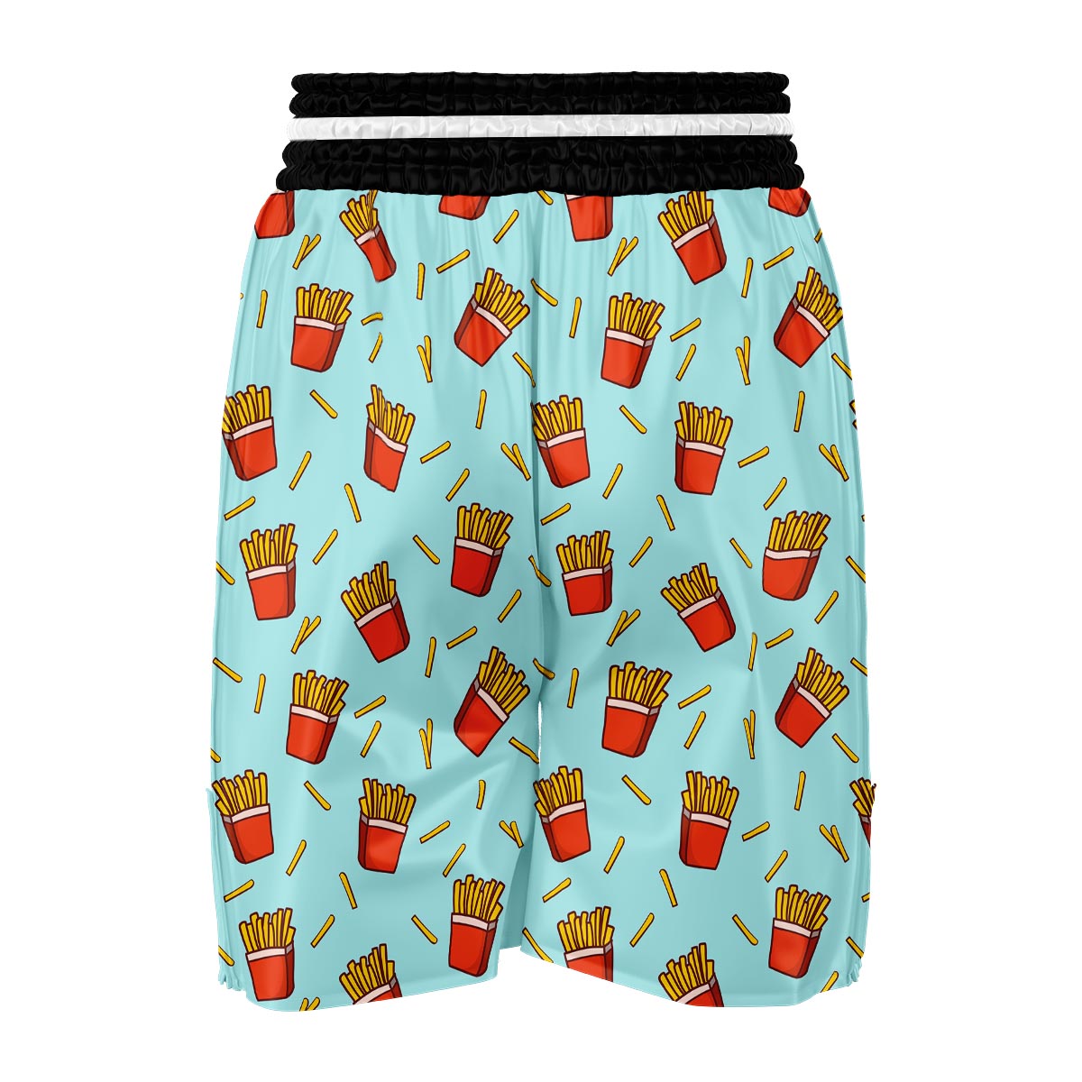 French Fries Print Pattern Boxing Shorts-grizzshop