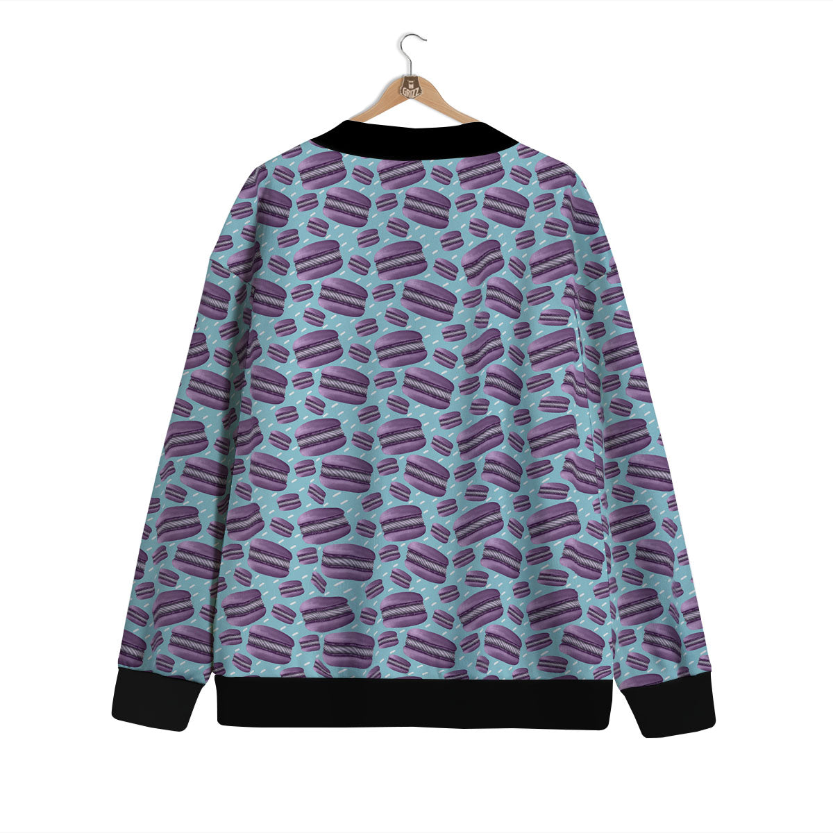 French Macarons Print Pattern Cardigan-grizzshop