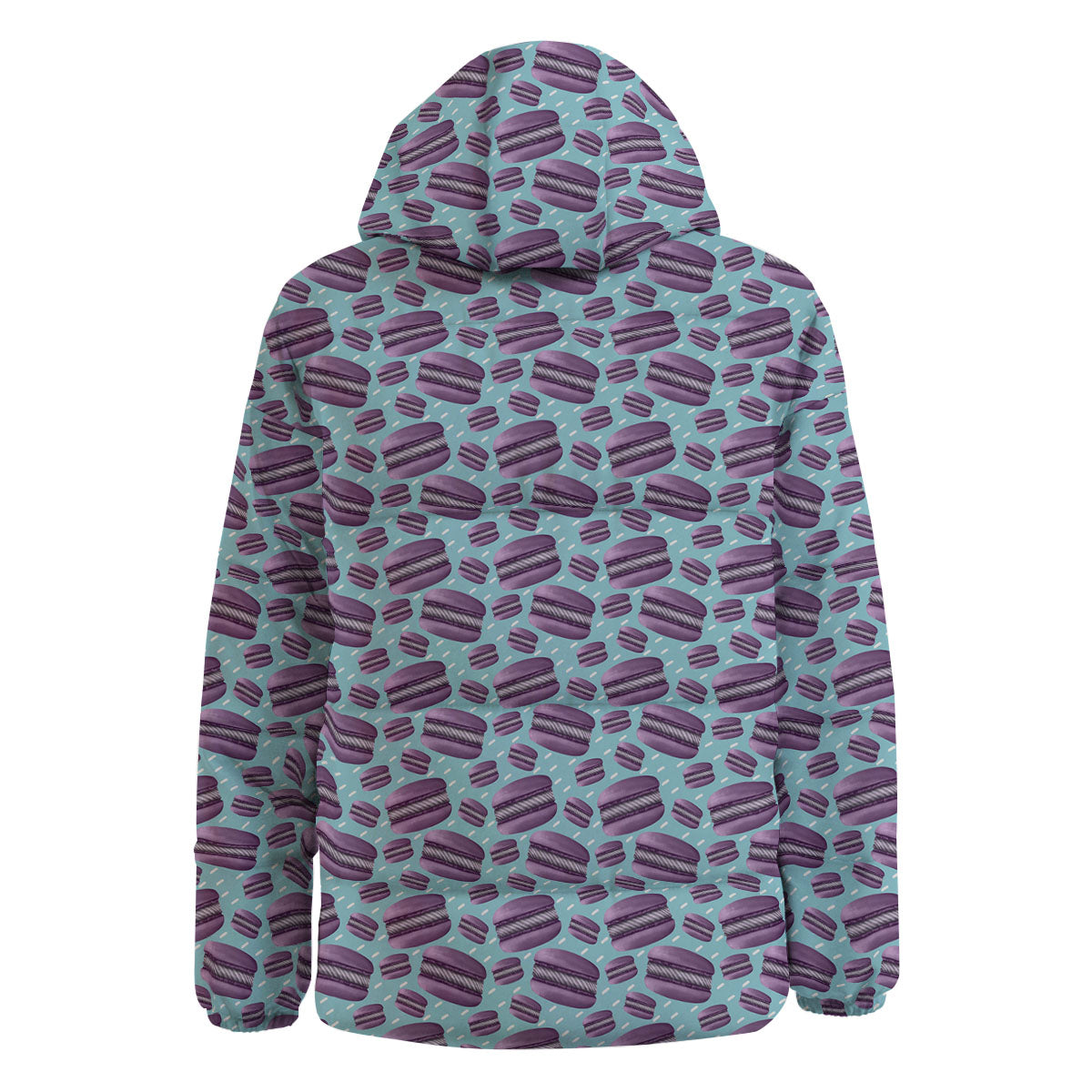French Macarons Print Pattern Down Jacket-grizzshop