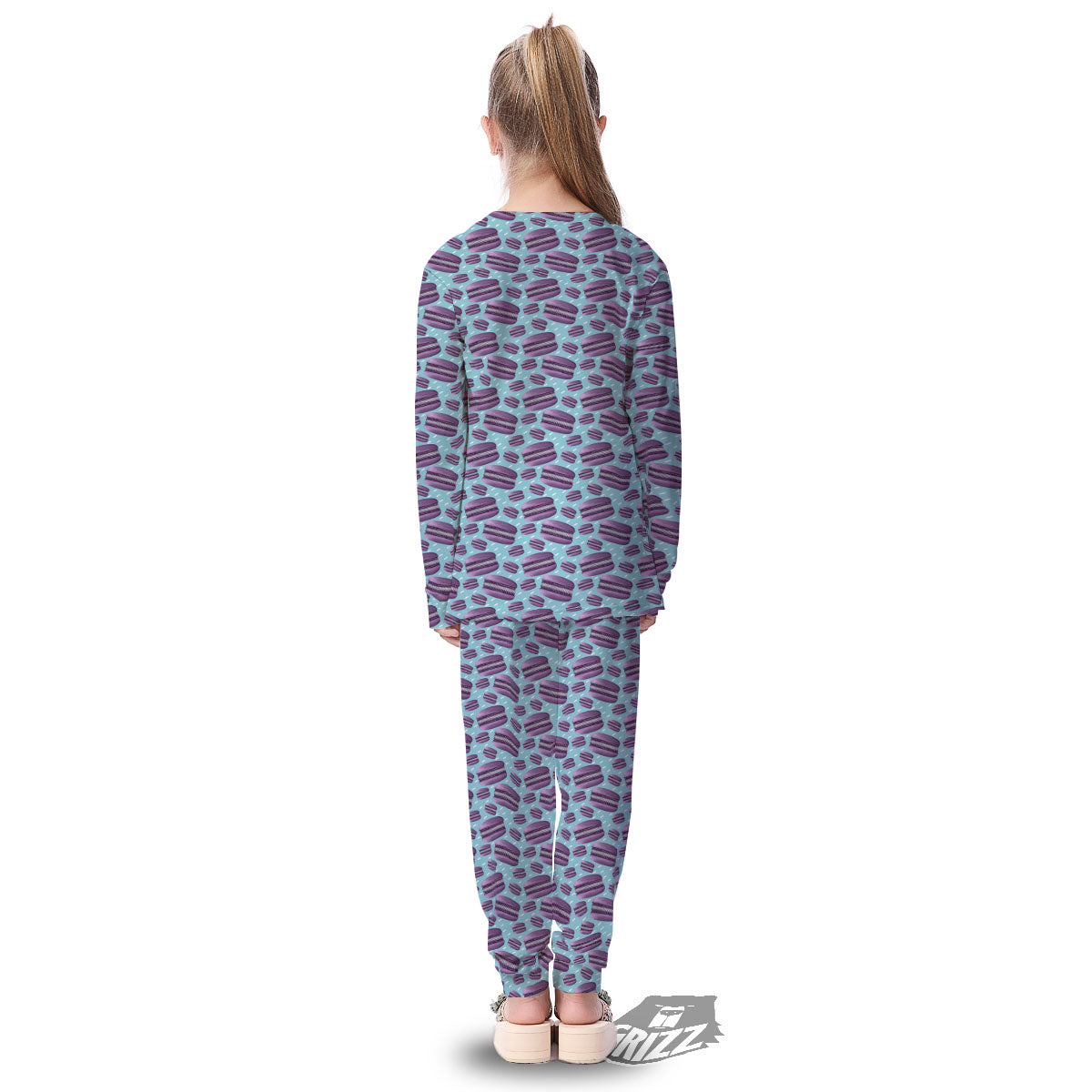 French Macarons Print Pattern Kid's Pajamas-grizzshop