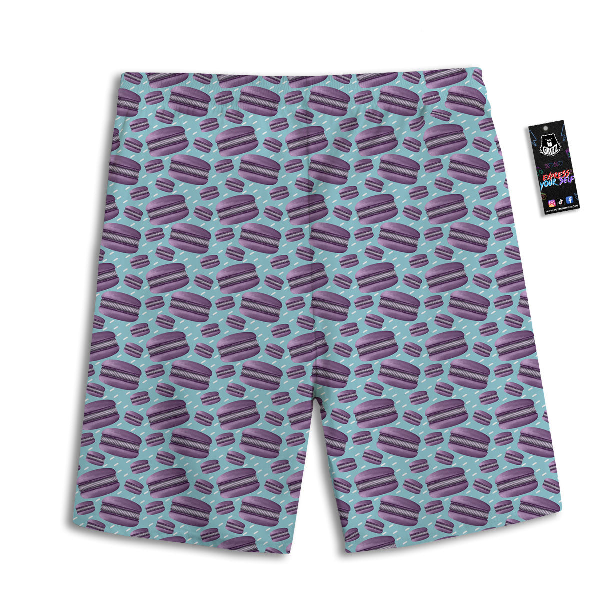 Girls Mermaid Print Pattern Men's Athletic Shorts