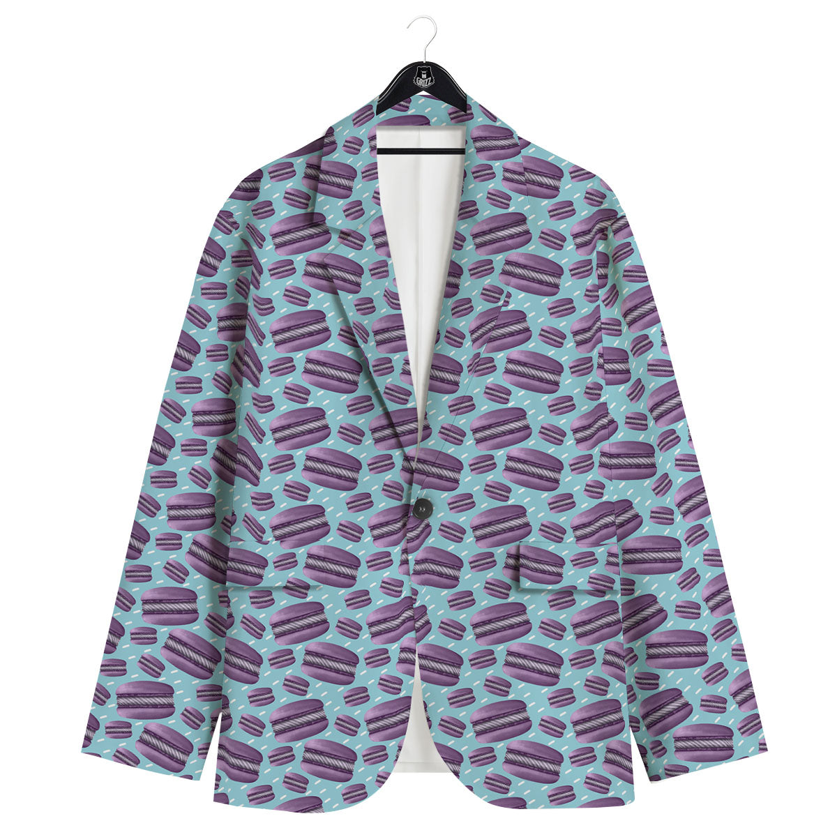 French Macarons Print Pattern Men's Sport Coat-grizzshop