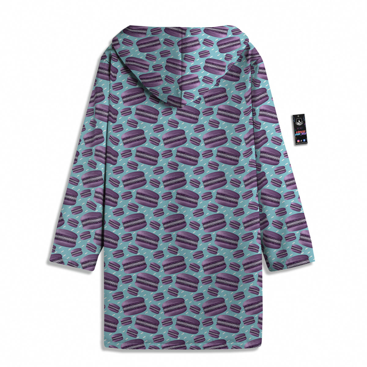 French Macarons Print Pattern Men's Windbreaker Jacket-grizzshop