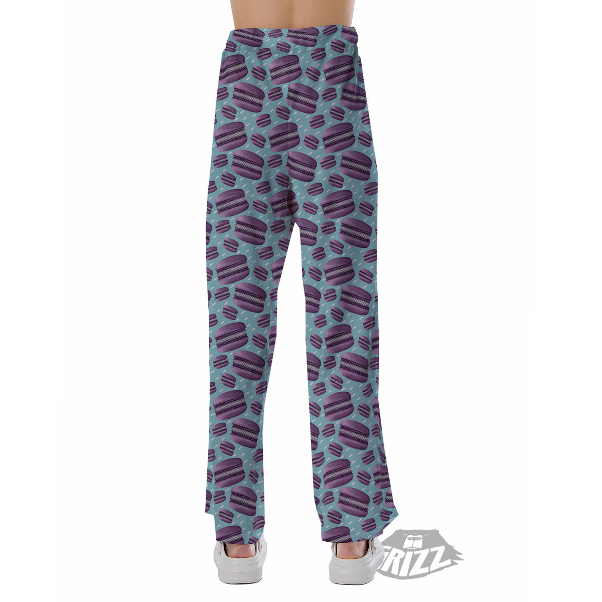 French Macarons Print Pattern Pajama Pants-grizzshop