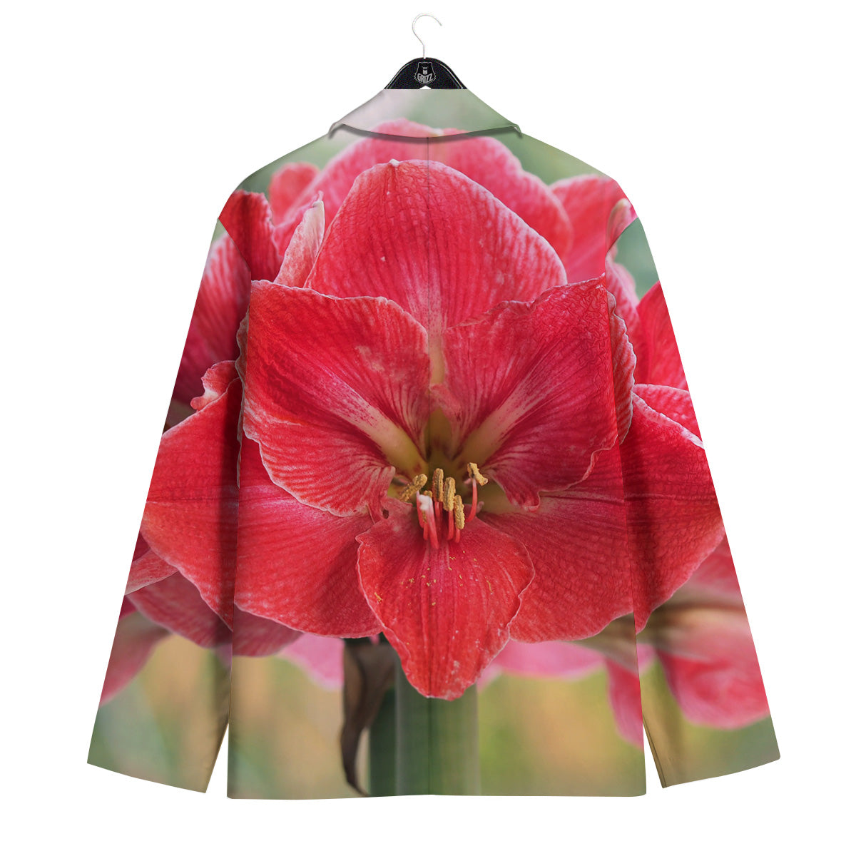 Fresh Amaryllis Print Men's Sport Coat-grizzshop