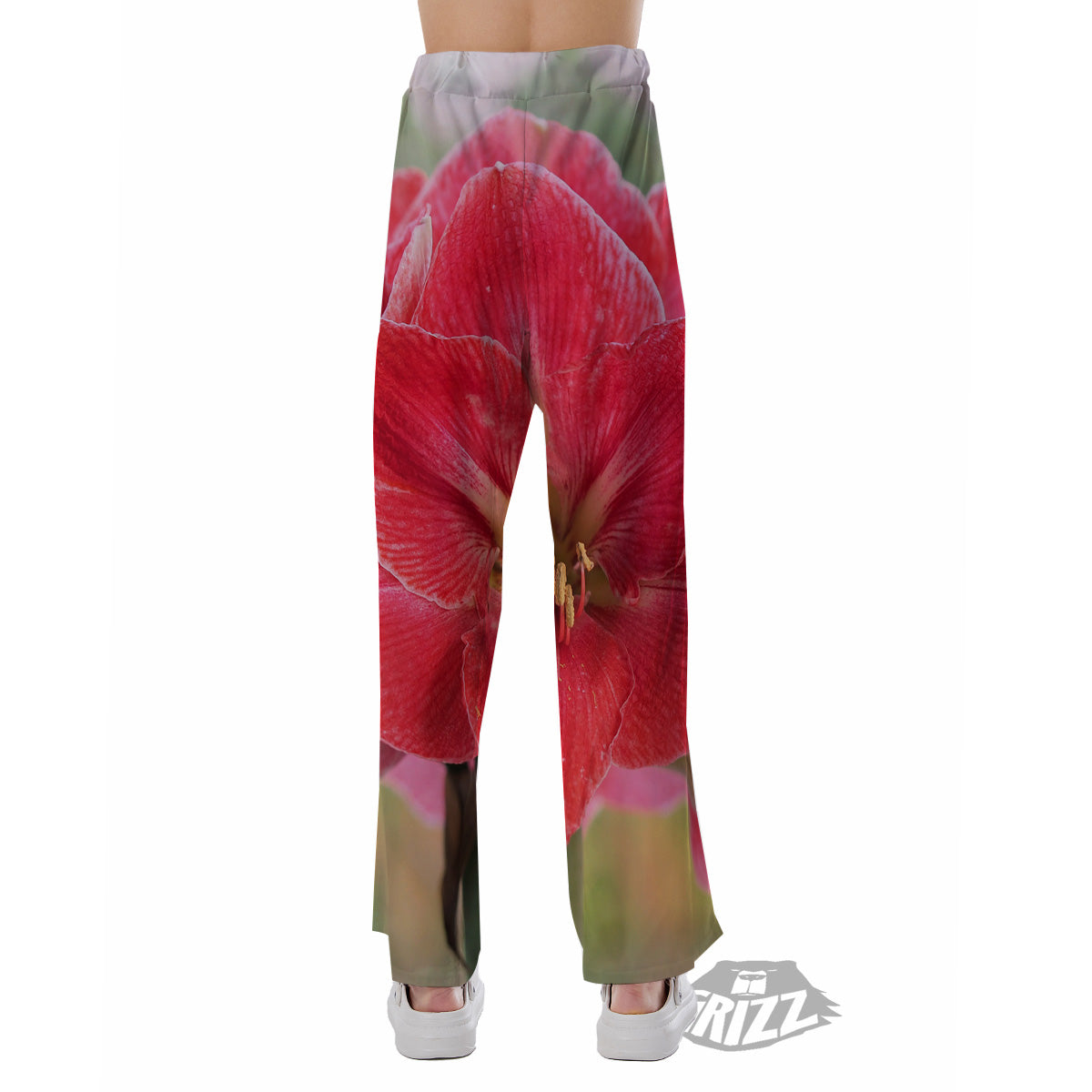 Fresh Amaryllis Print Pajama Pants-grizzshop