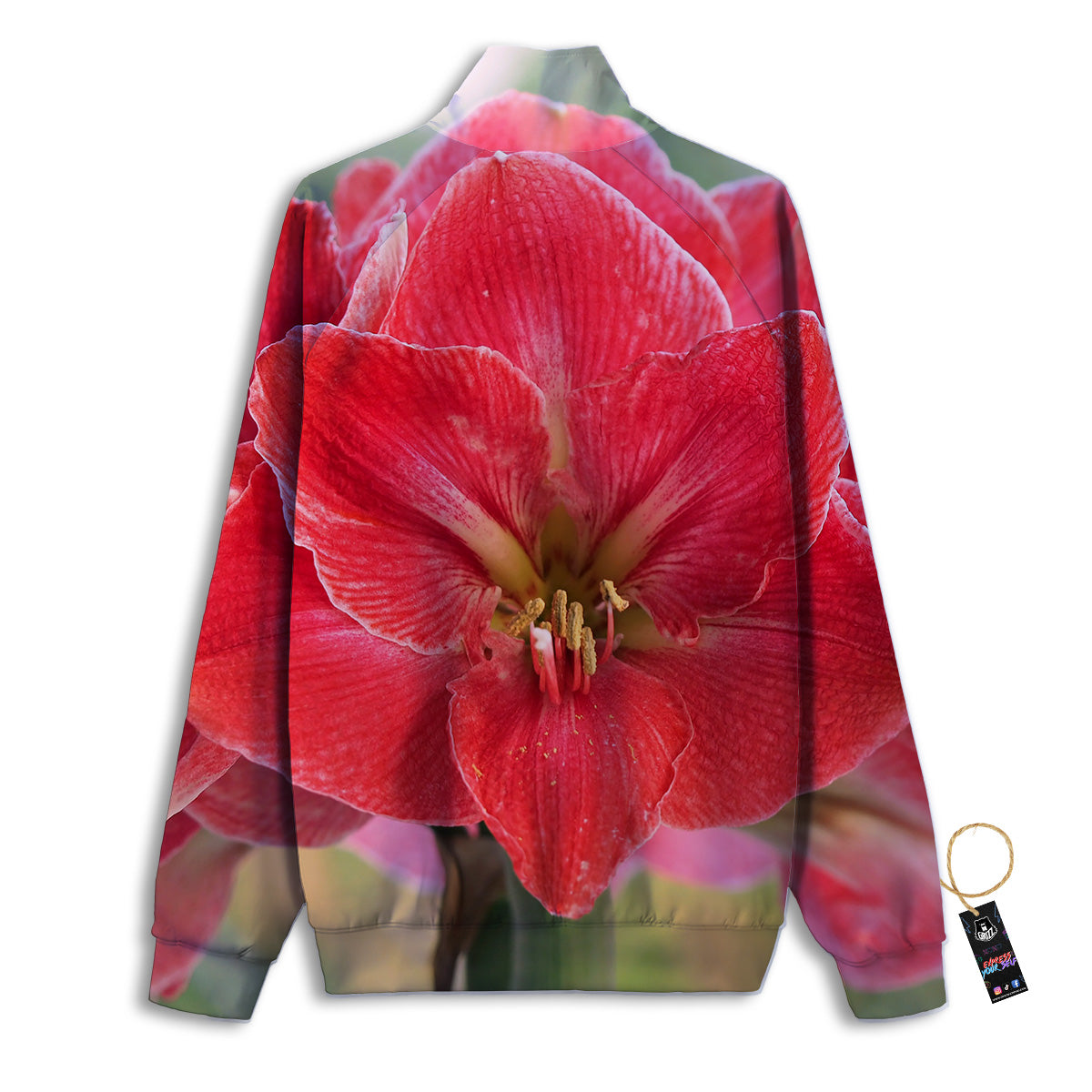 Fresh Amaryllis Print Track Jacket-grizzshop