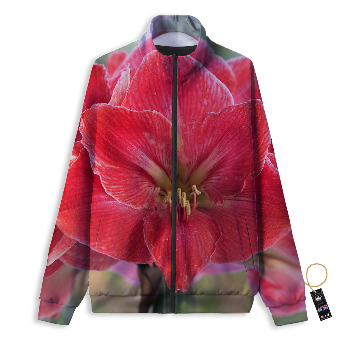 Fresh Amaryllis Print Track Jacket-grizzshop