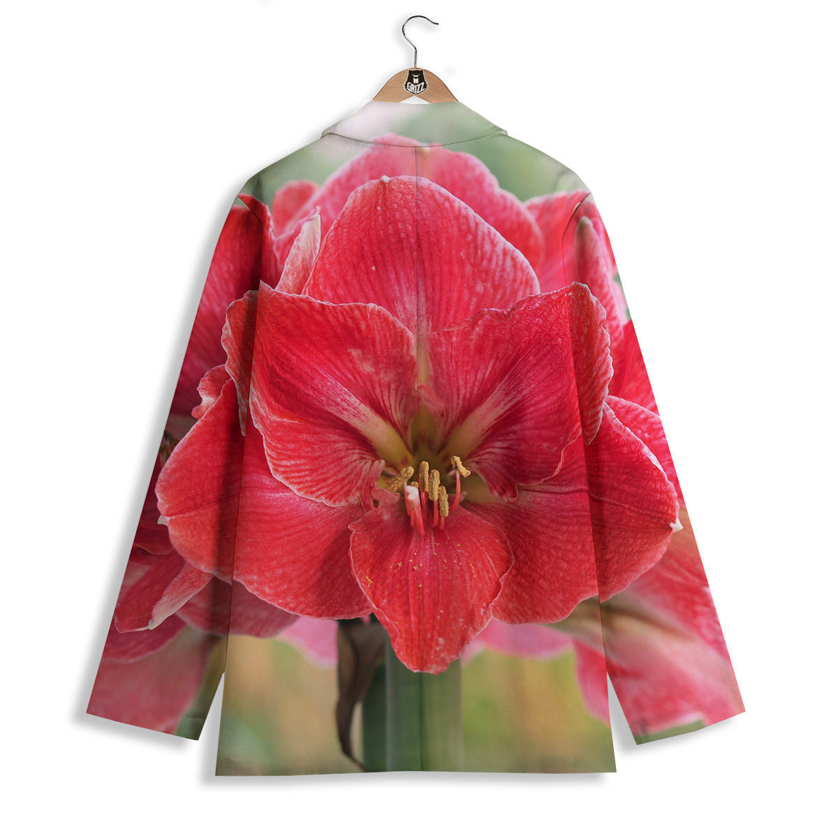Fresh Amaryllis Print Women's Blazer-grizzshop