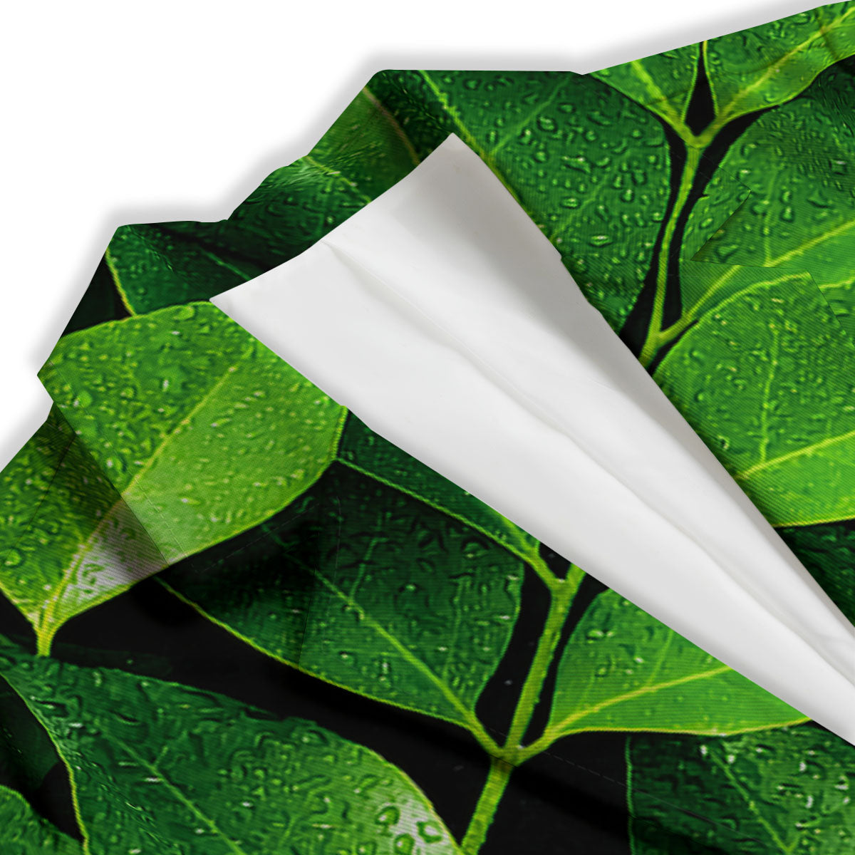 Fresh Leaf Green Print Women's Blazer-grizzshop