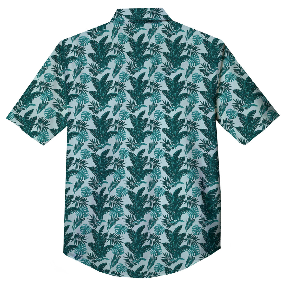 Fresh Leaf Tropical Print Button Up Shirt-grizzshop