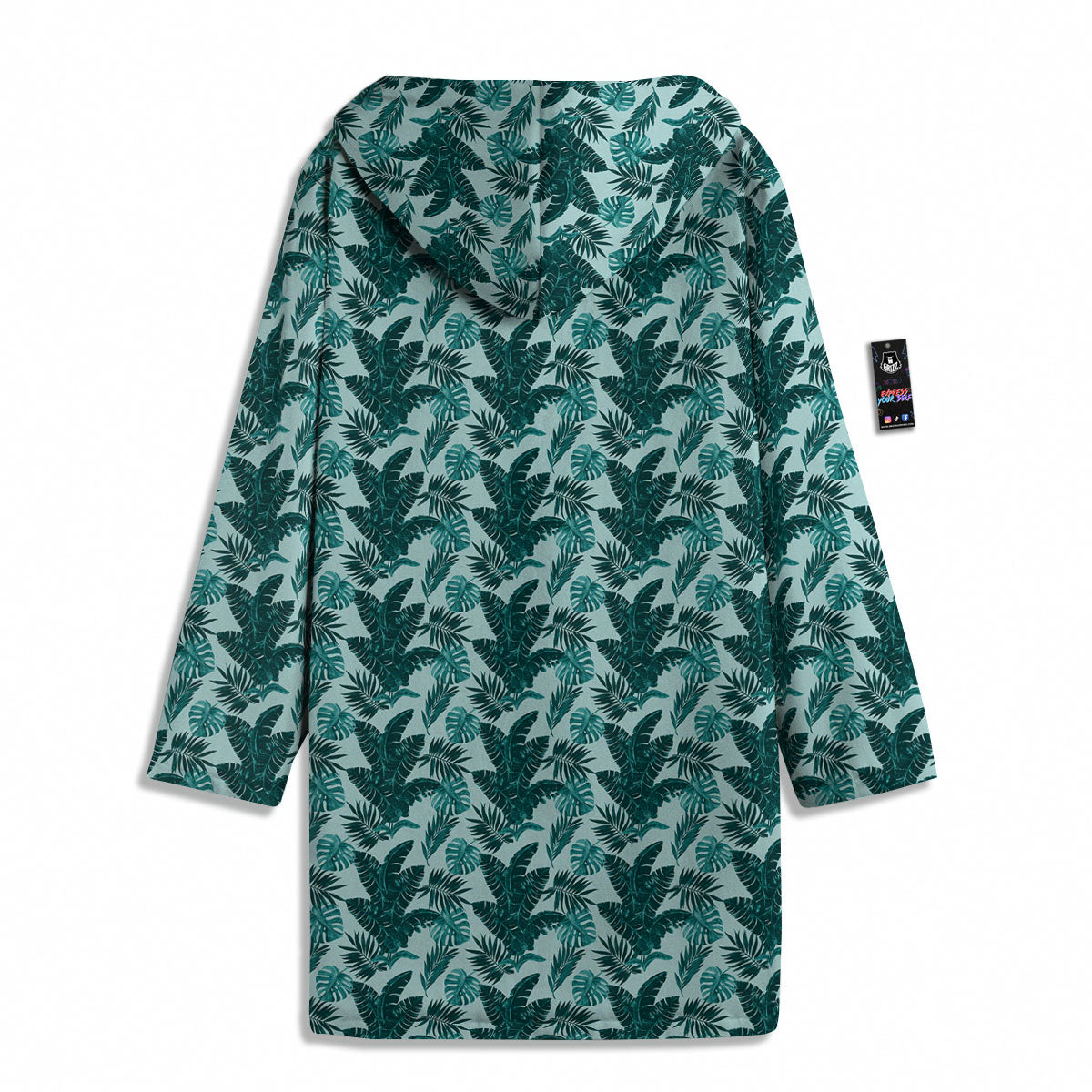 Fresh Leaf Tropical Print Men's Windbreaker Jacket-grizzshop