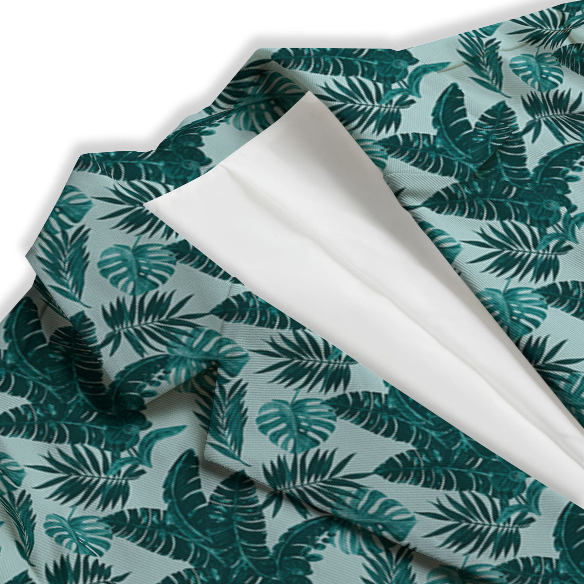 Fresh Leaf Tropical Print Women's Blazer-grizzshop