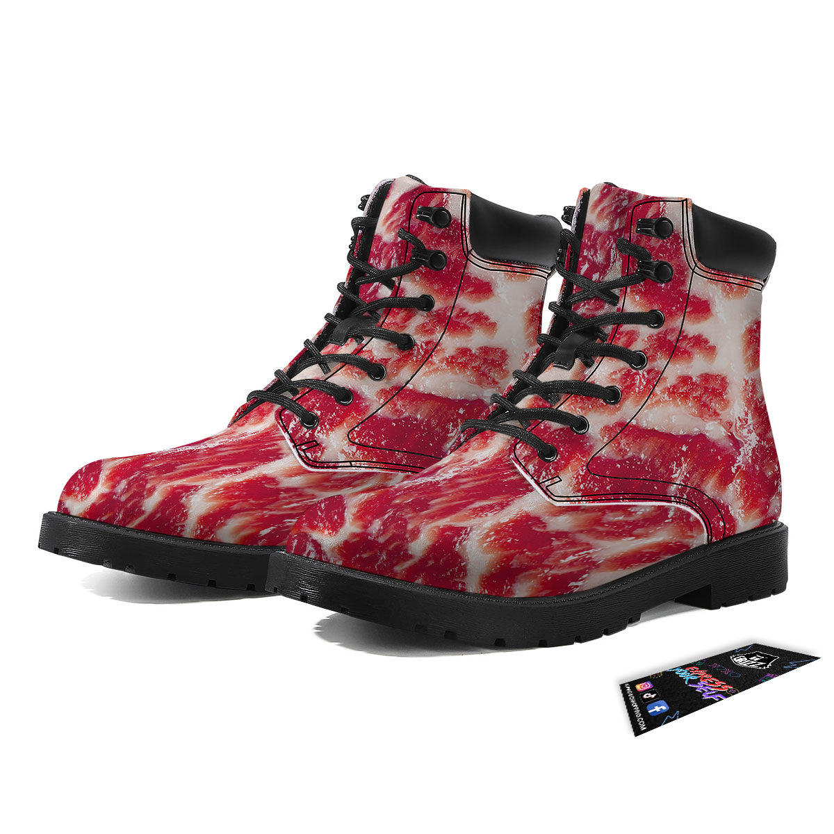 Fresh Meat Print Boots-grizzshop