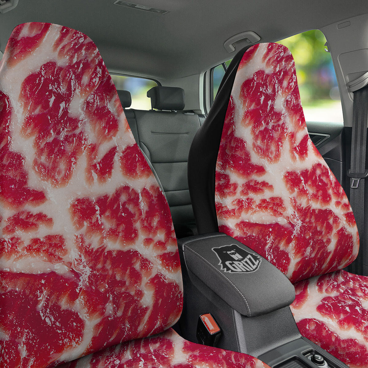 Fresh Meat Print Car Seat Covers-grizzshop