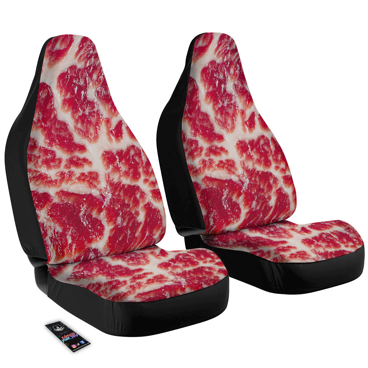 Fresh Meat Print Car Seat Covers-grizzshop