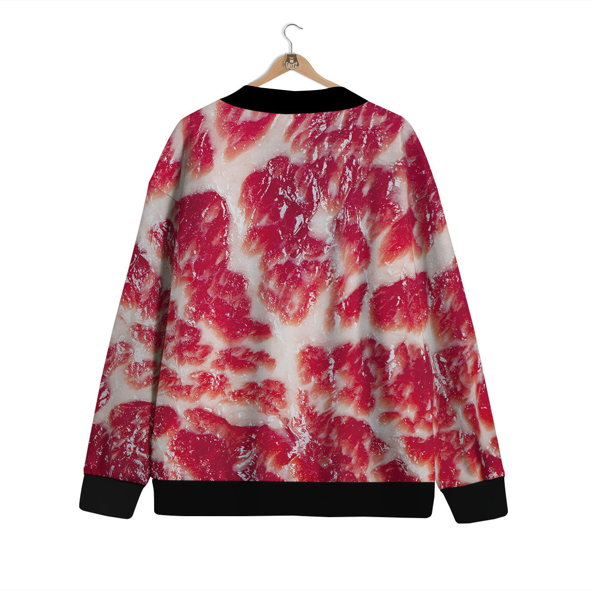 Fresh Meat Print Cardigan-grizzshop
