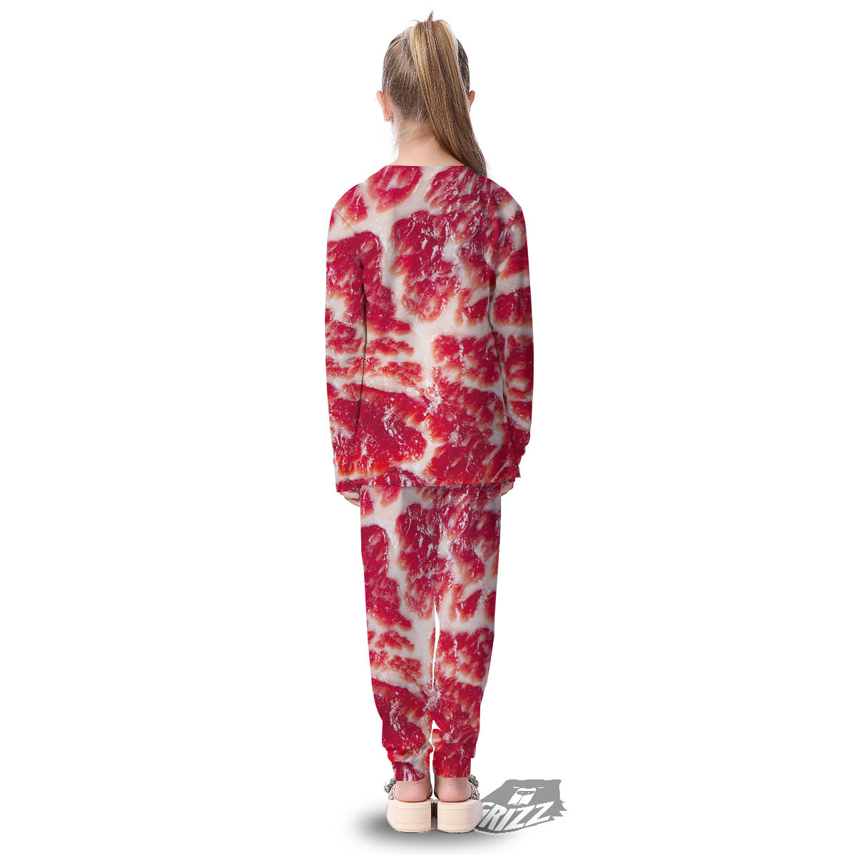 Fresh Meat Print Kid's Pajamas-grizzshop