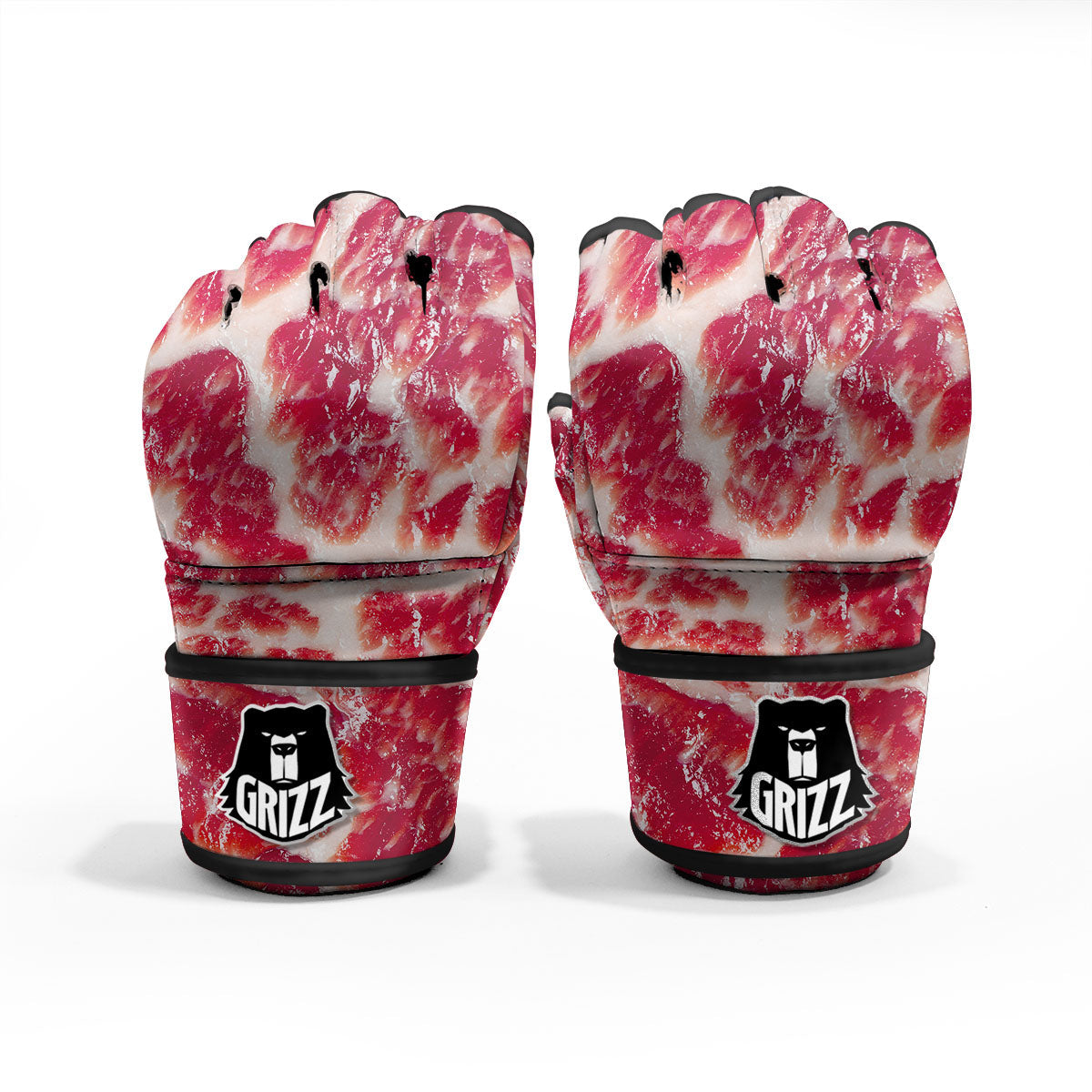 Fresh Meat Print MMA Gloves-grizzshop