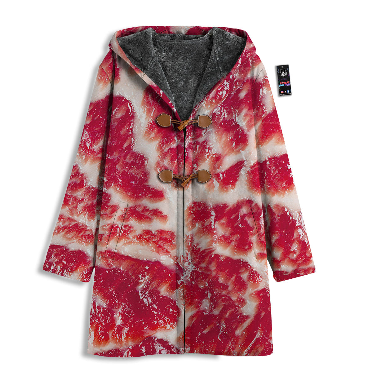 Fresh Meat Print Men's Windbreaker Jacket-grizzshop