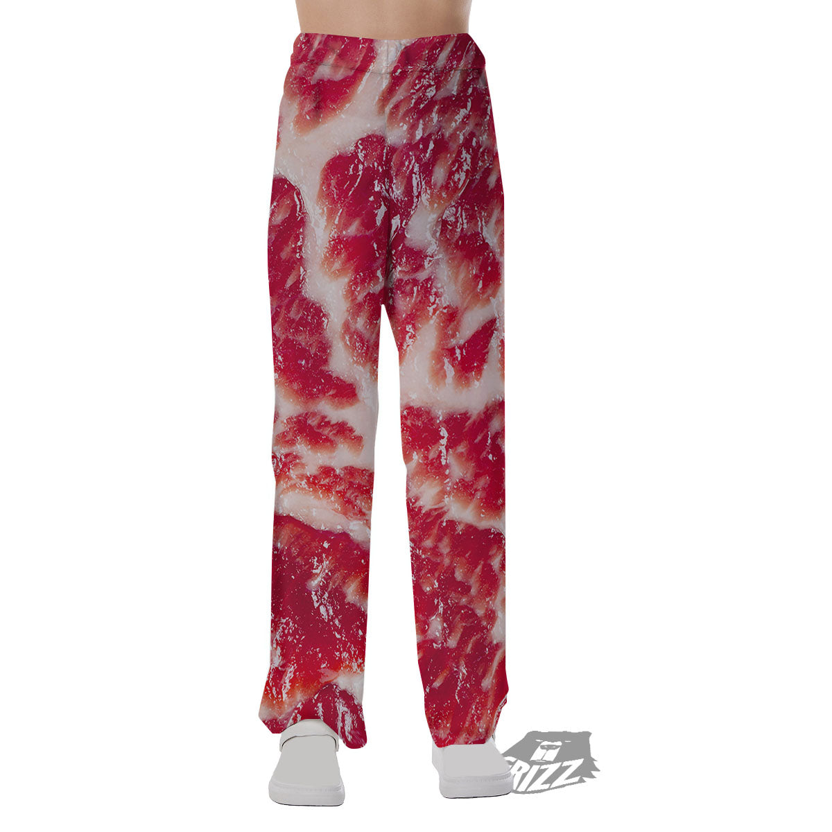 Fresh Meat Print Pajama Pants-grizzshop