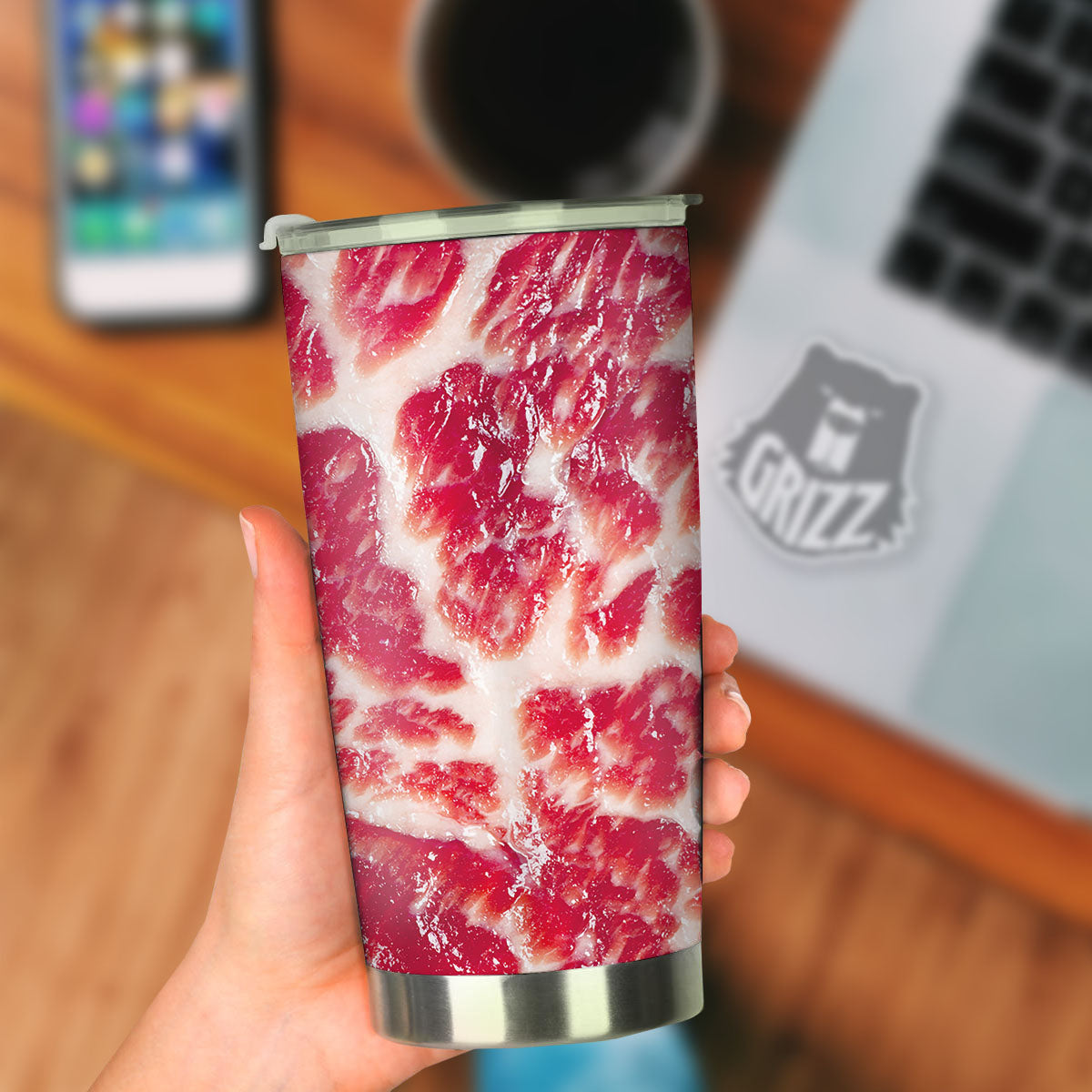 Fresh Meat Print Tumbler-grizzshop