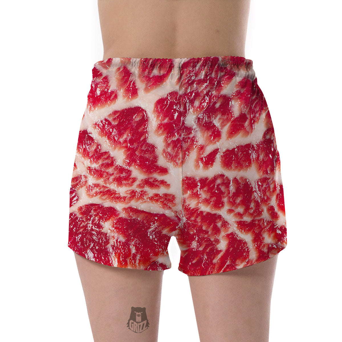 Fresh Meat Print Women's Shorts-grizzshop