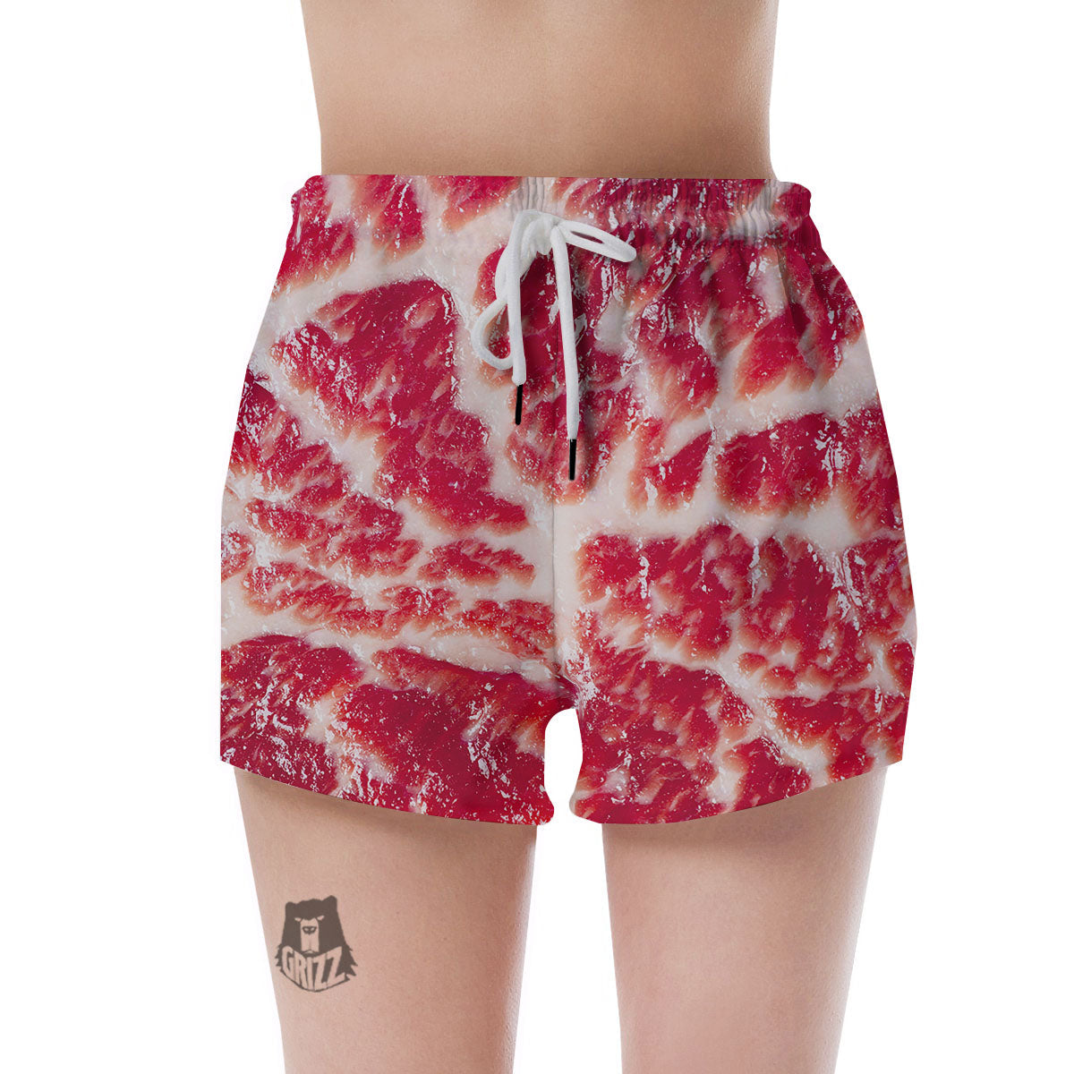 Fresh Meat Print Women's Shorts-grizzshop