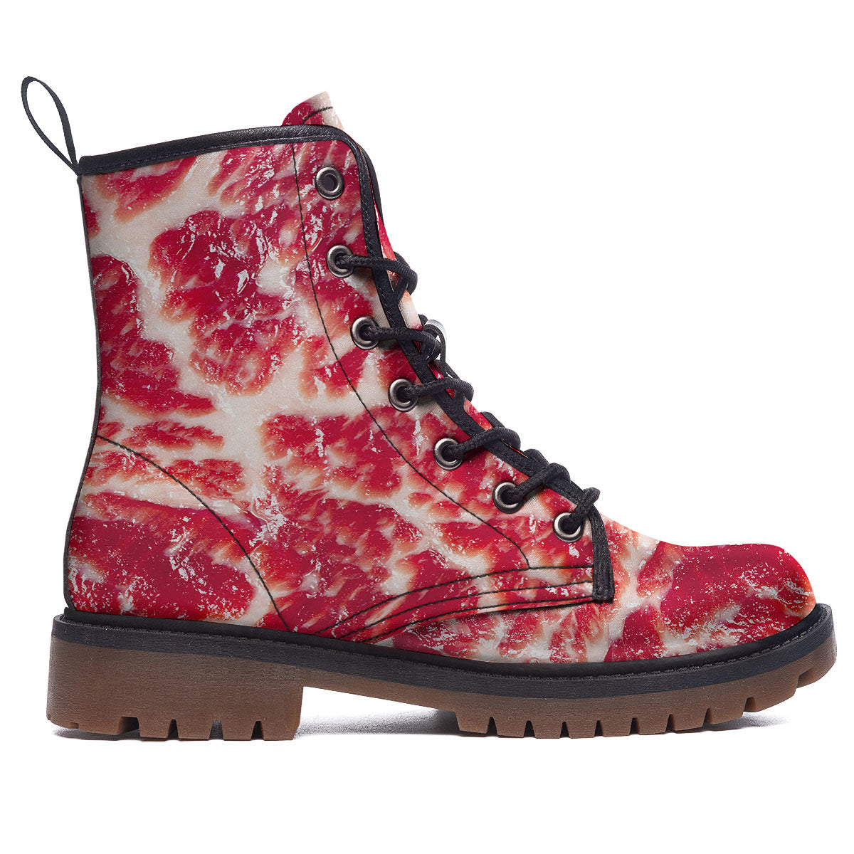 Fresh Meat Print Work Boots-grizzshop
