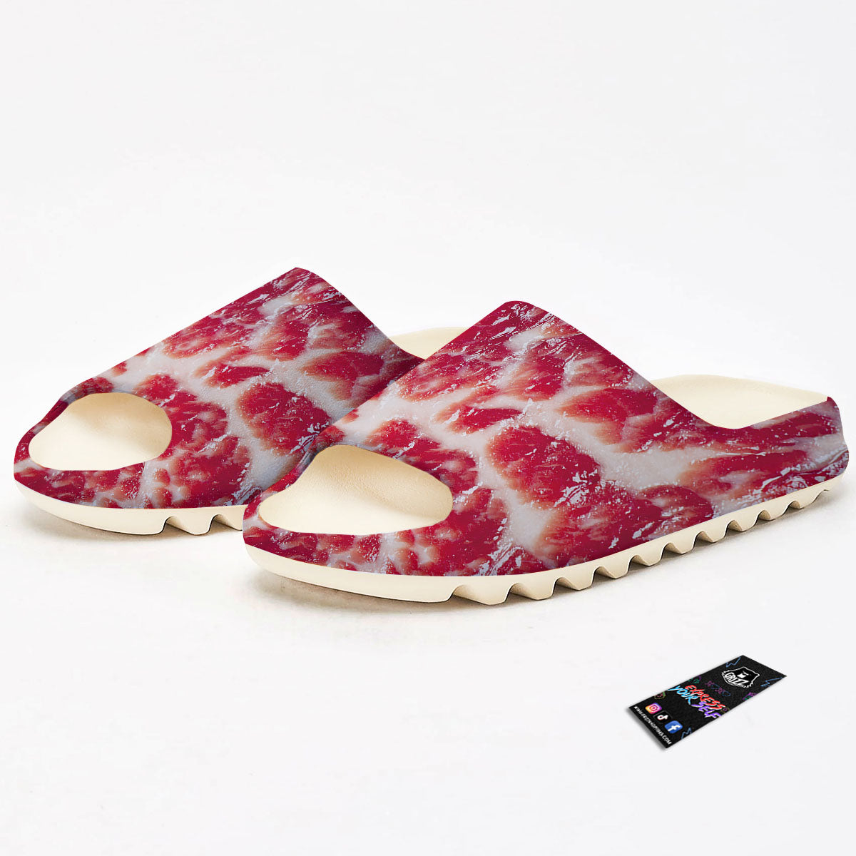 Fresh Meat Print Sandals-grizzshop