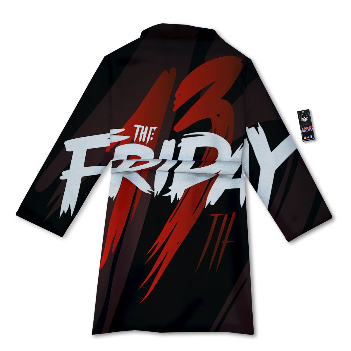 Friday 13 Print Bathrobe-grizzshop