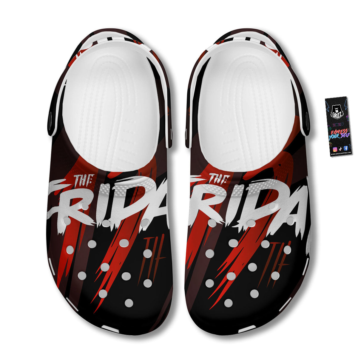 Friday 13 Print Clog-grizzshop