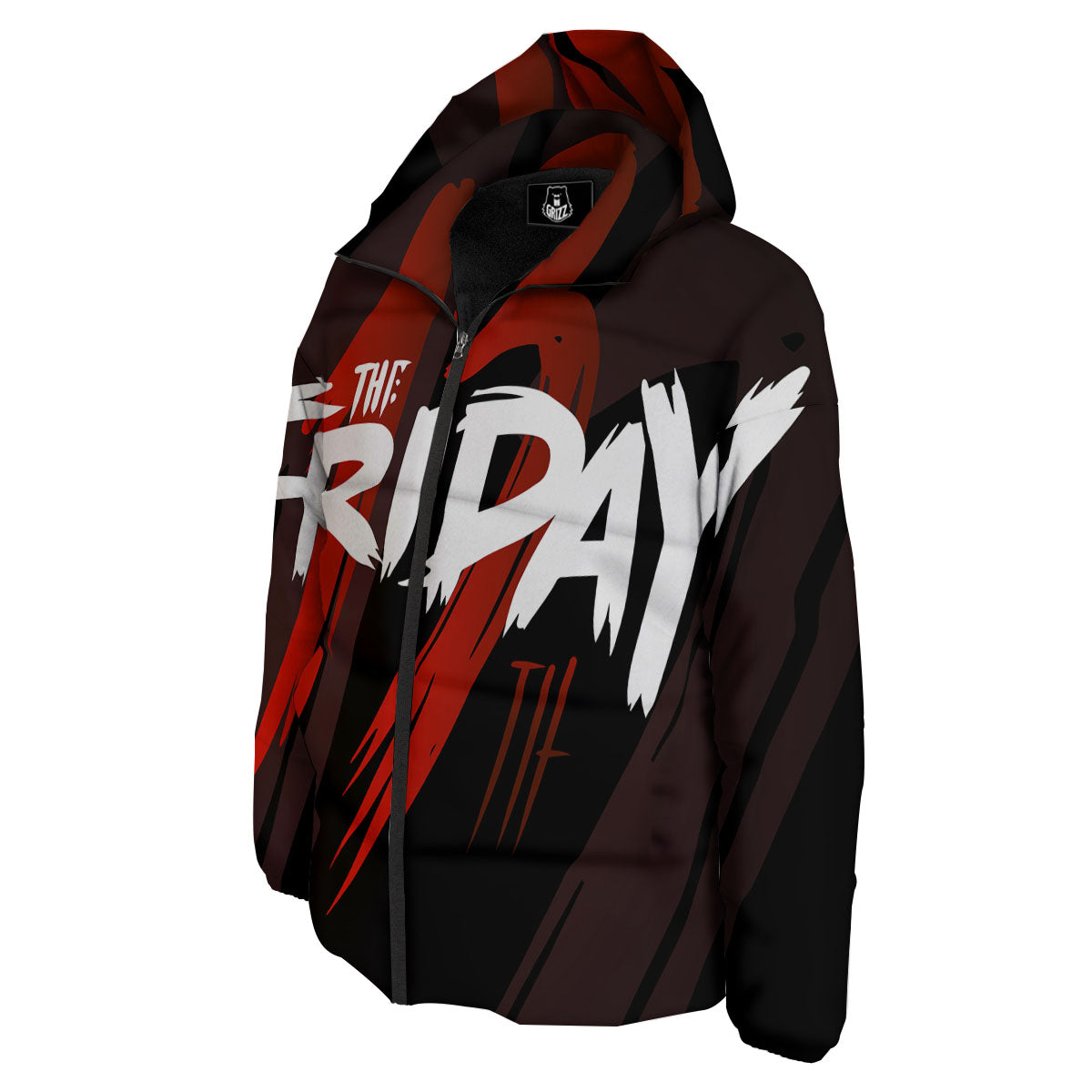 Friday 13 Print Down Jacket-grizzshop