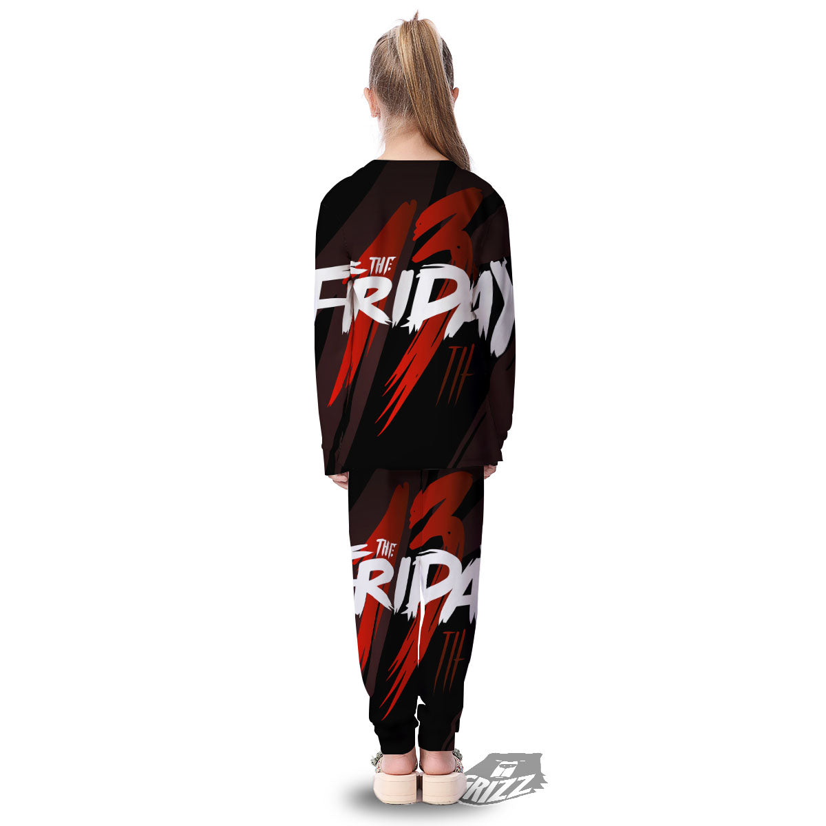 Friday 13 Print Kid's Pajamas-grizzshop