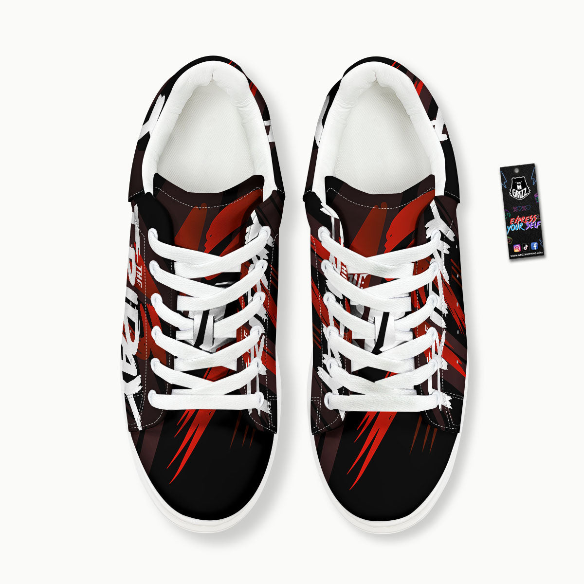 Friday 13 Print Platform Shoes-grizzshop