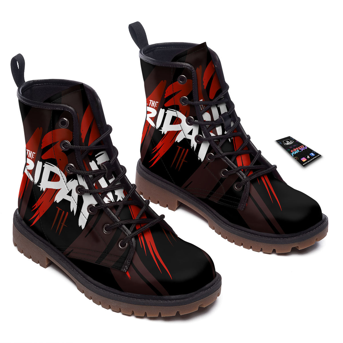Friday 13 Print Work Boots-grizzshop