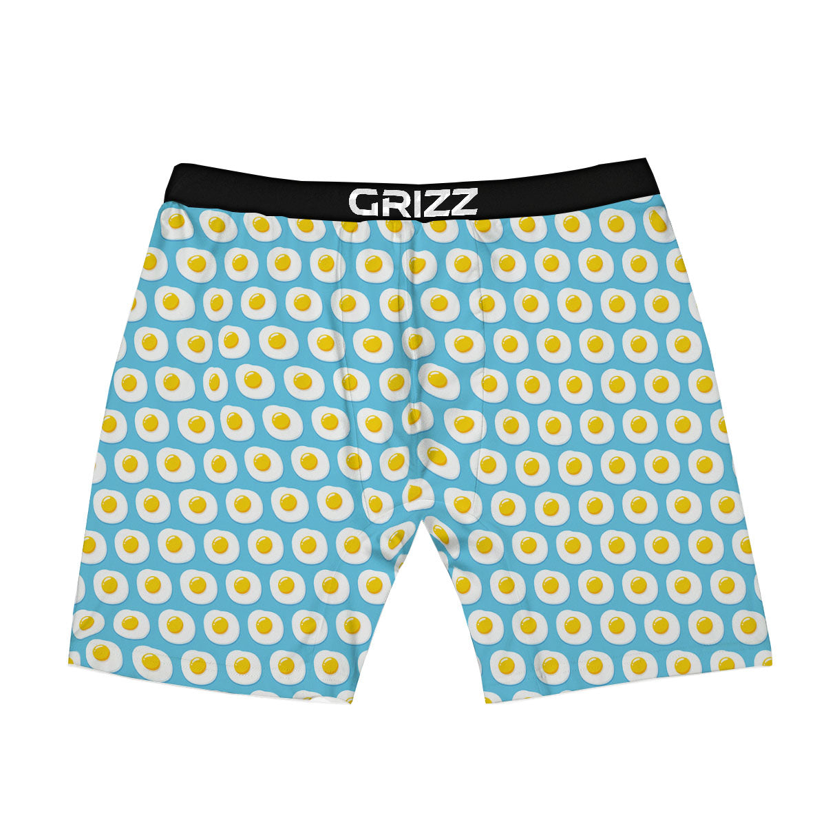 Fried Eggs Blue Print Pattern Boxer Briefs-grizzshop