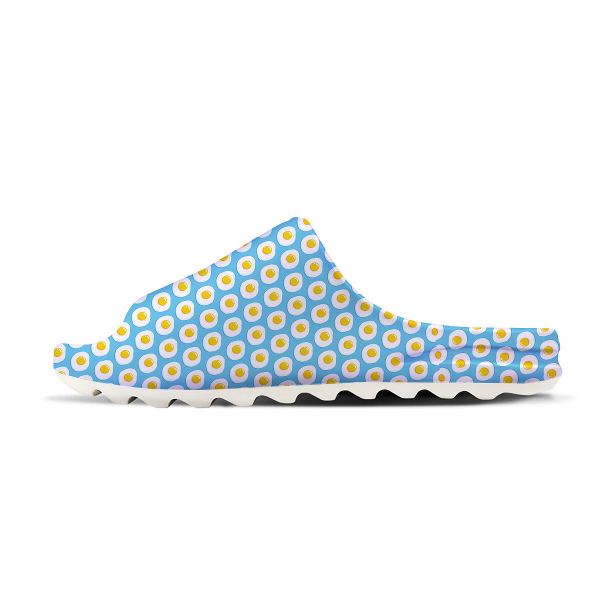 Fried Eggs Blue Print Pattern Sandals-grizzshop