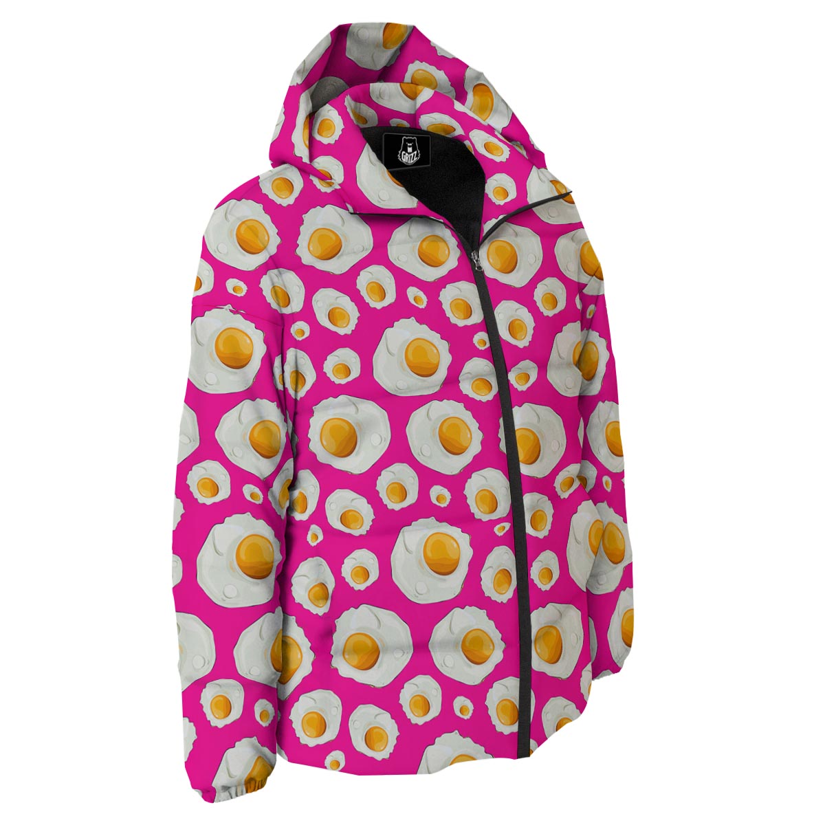 Fried Eggs Pink Print Pattern Down Jacket-grizzshop