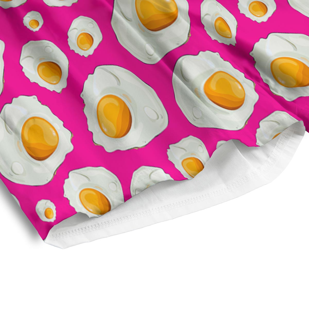 Fried Eggs Pink Print Pattern Men's Athletic Shorts