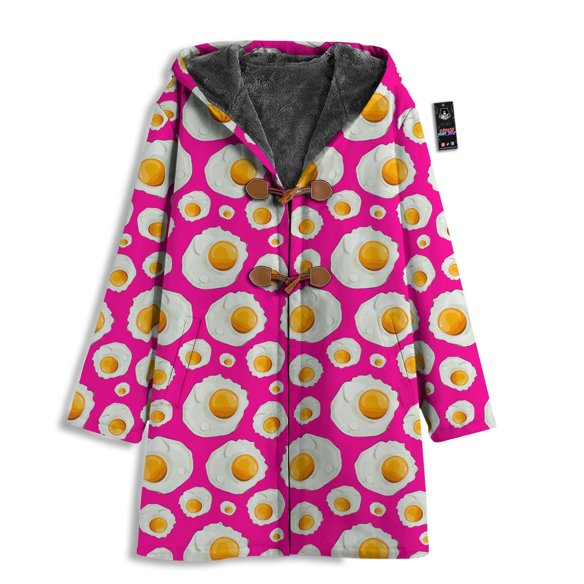 Fried Eggs Pink Print Pattern Men's Windbreaker Jacket-grizzshop