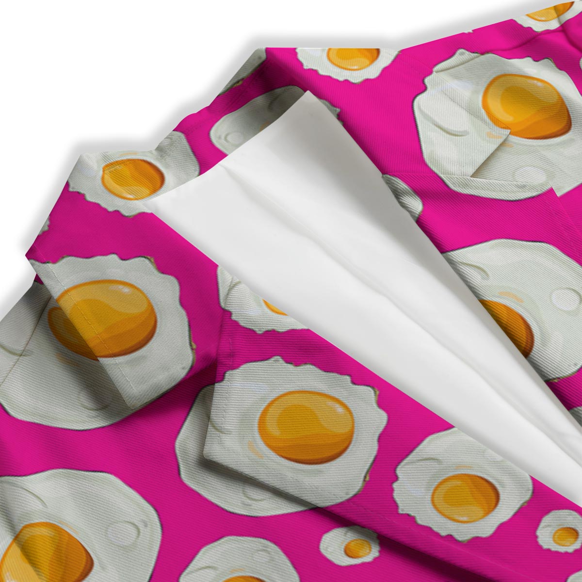 Fried Eggs Pink Print Pattern Women's Blazer-grizzshop