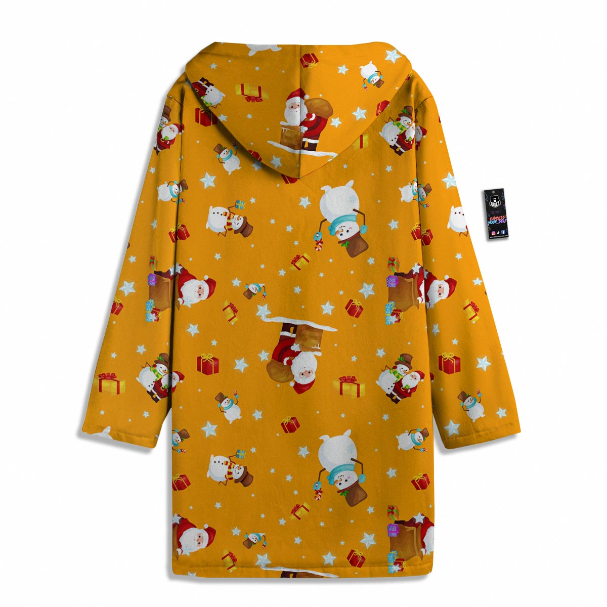 Friends And Santa Claus Print Pattern Men's Windbreaker Jacket-grizzshop