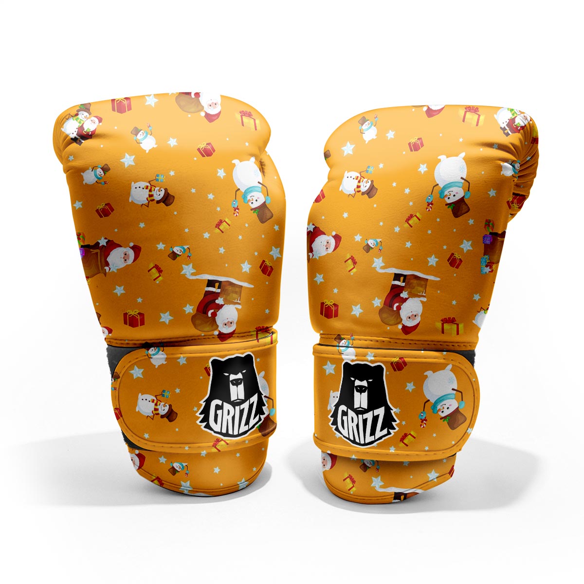 Friends And Santa Claus Print Pattern Pro Boxing Glove